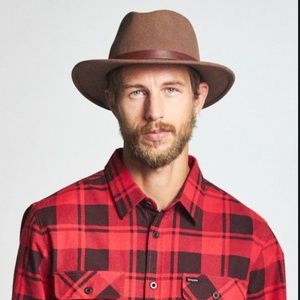 Brixton Messer Fedora - Brown - Men's